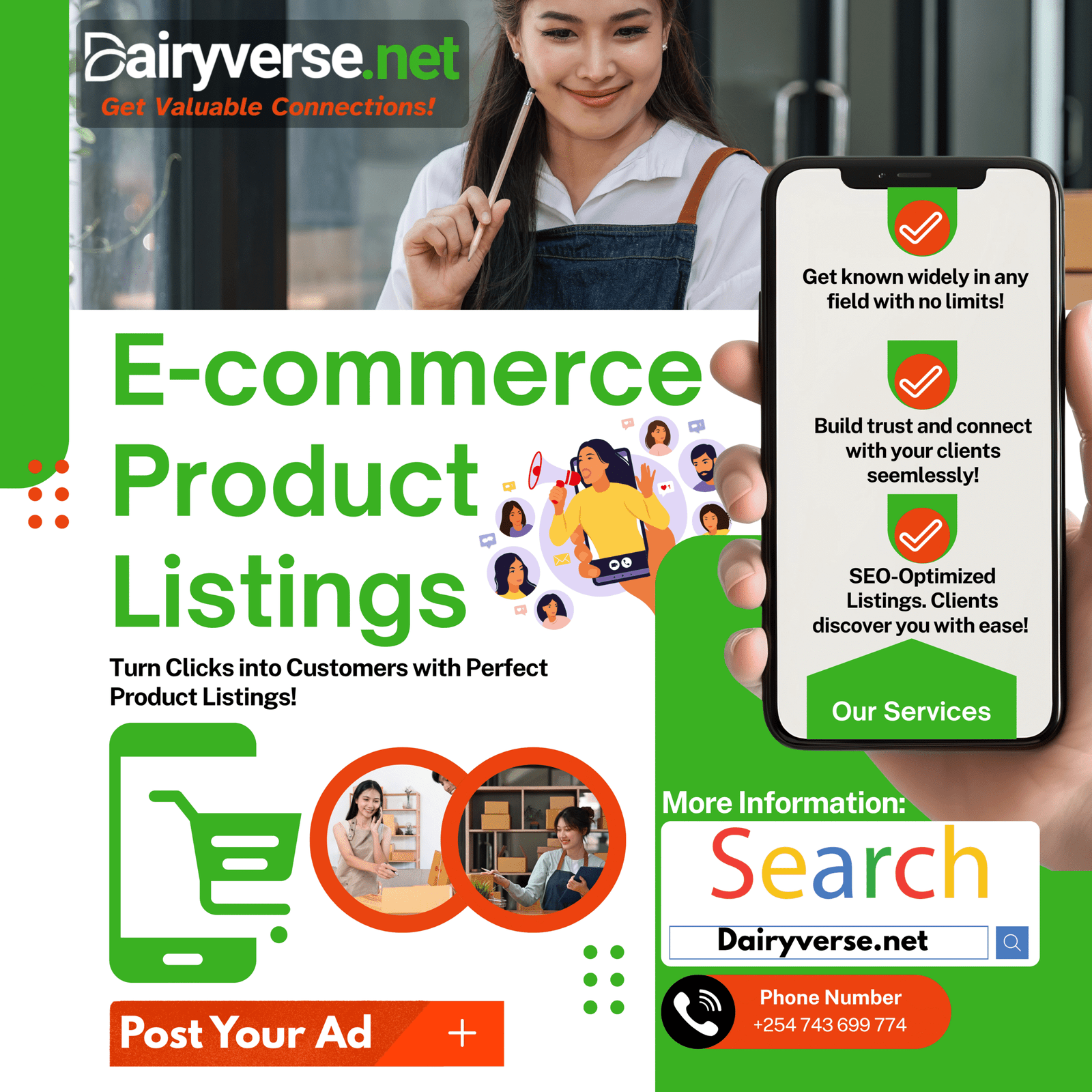 Get known online without a website